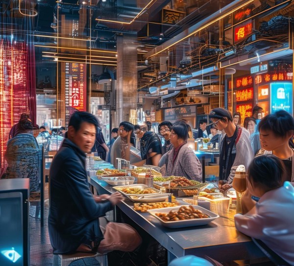 222年沈阳餐饮堂食,城市烟火气与现代科技的碰撞